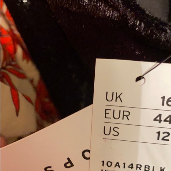 TOPSHOP Glitter Velvet Mini Slipdress Black - Picture 7 of 8